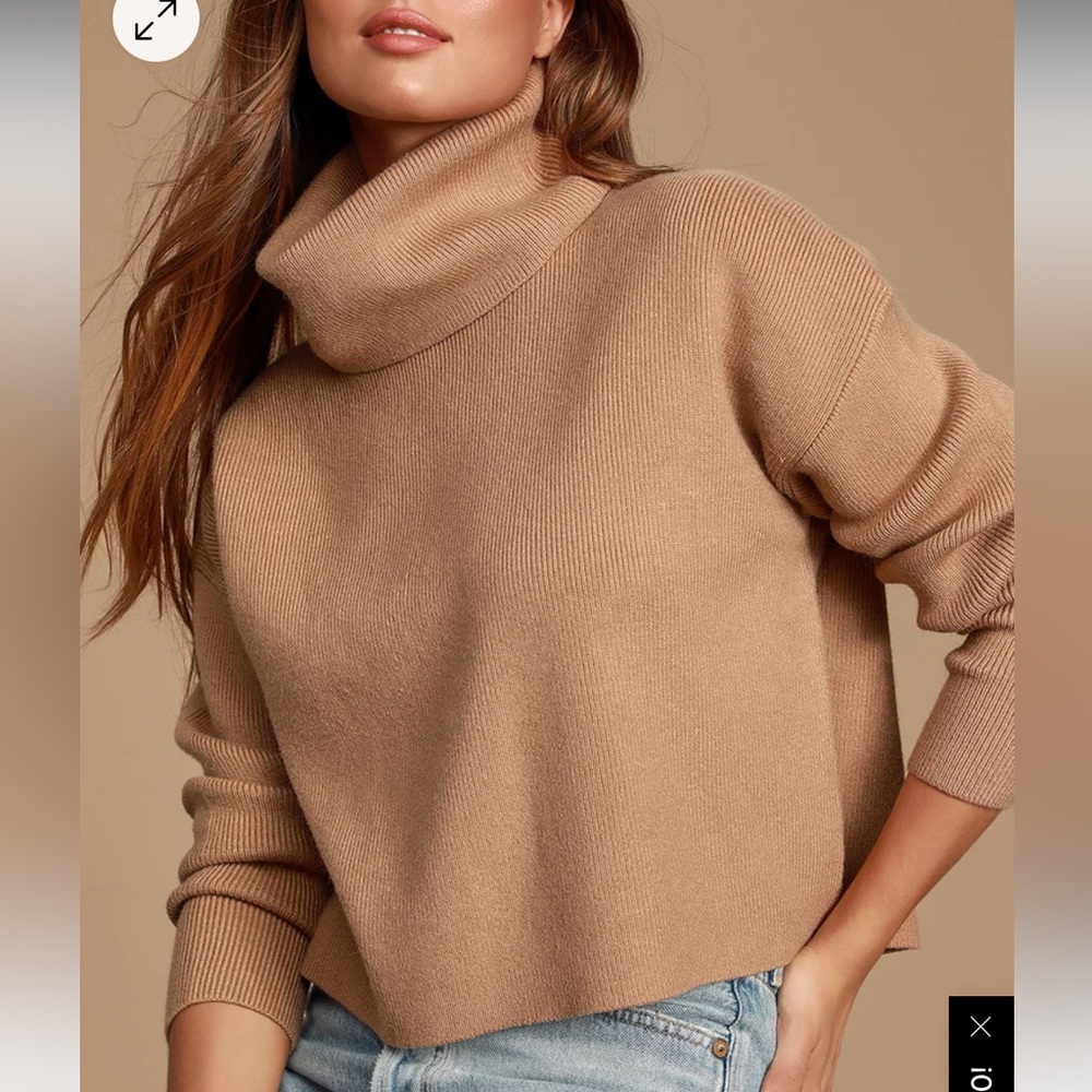 Lulus let’s cuddle cowl neck sweater- small